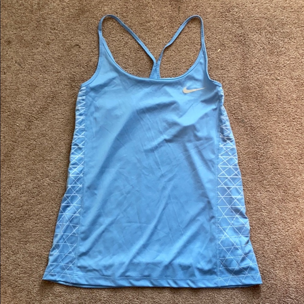 Blue Nike Workout top